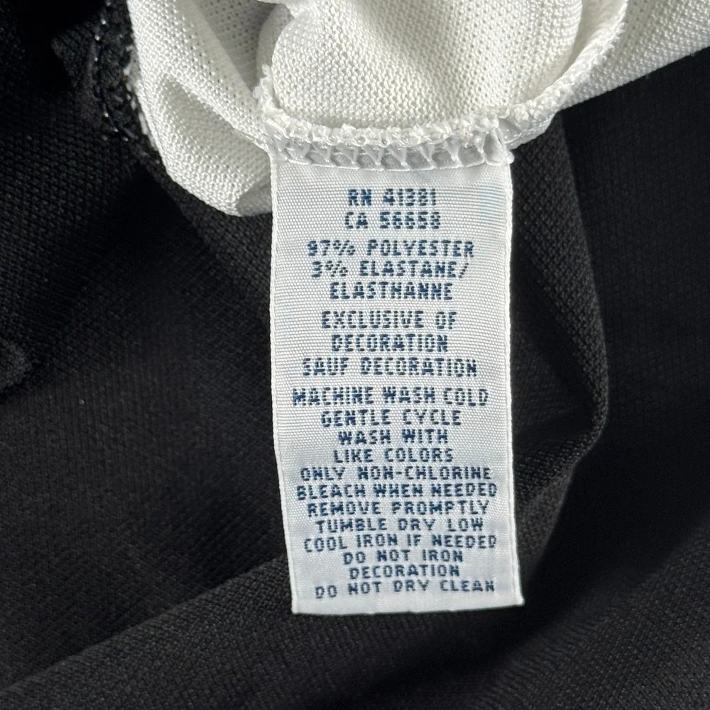 Polo Ralph Lauren Performance Mens XL Black White Colorblock Golf Polo Shirt